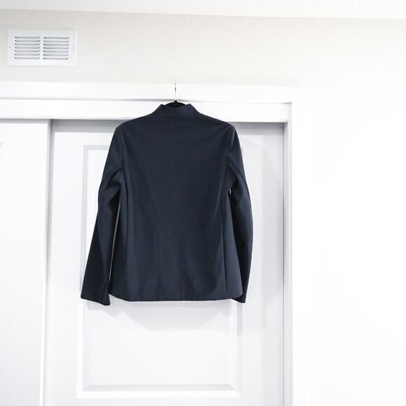 Max Mara S Design For Easy Living Lycra Jacket Pant Set in Midnight Blue - Picture 8 of 16